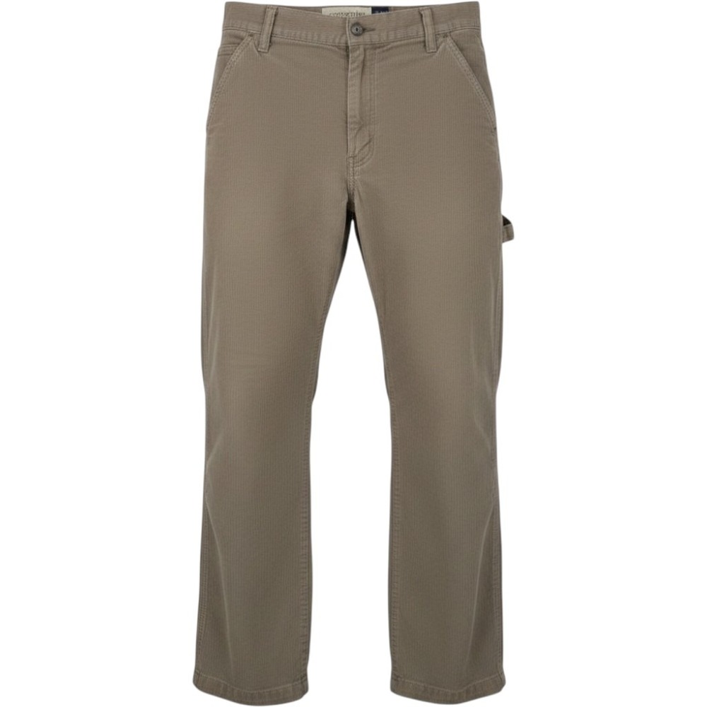 Gap Carpenter Pants Wms 2 Tan Corduroy‎ Straight Leg Workwear Vintage 90s Indie